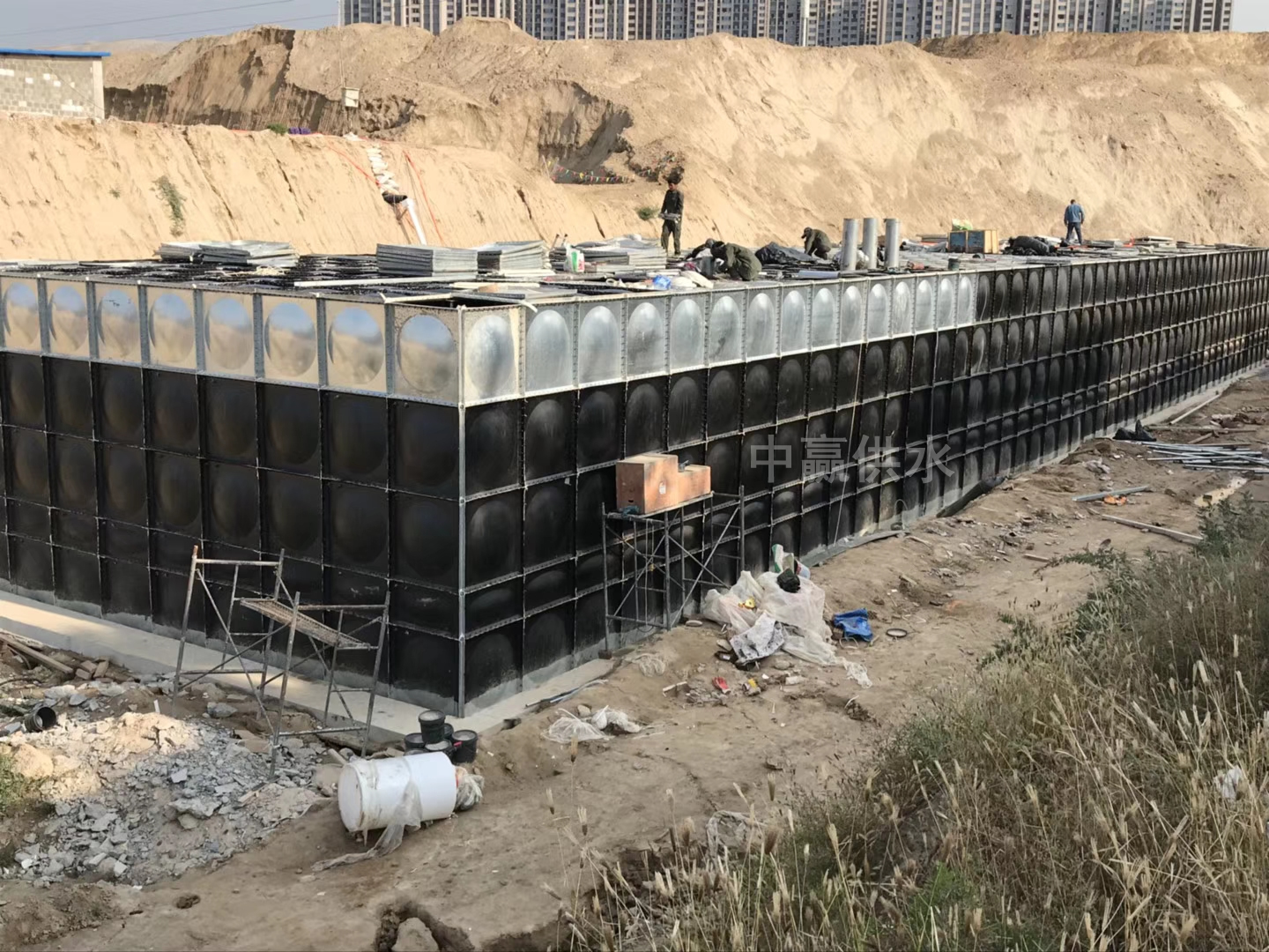 长沙地埋式箱泵一体化给水泵站根据客户需求定制不同尺寸热镀锌钢板